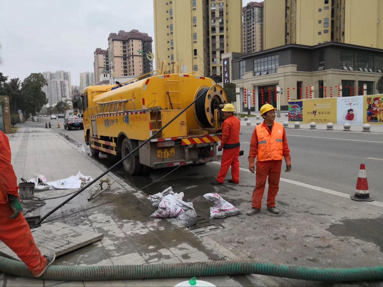 弋江排污管道清淤-管道清洗
